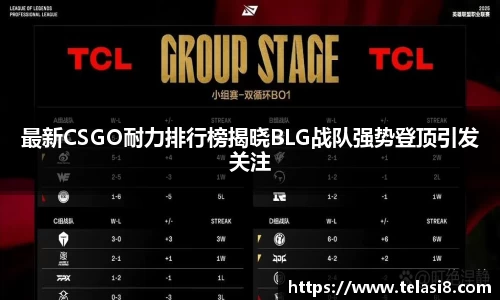 最新CSGO耐力排行榜揭晓BLG战队强势登顶引发关注